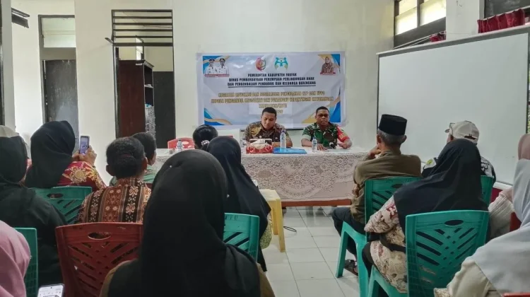 Babinsa Fakfak Ikuti Sosialisasi Pencegahan Kekerasan Terhadap Perempuan
