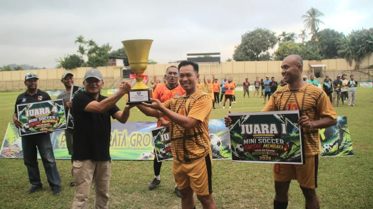 Kodim FC Raih Gelar Juara Turnamen Mini Soccer Fakfak Membara