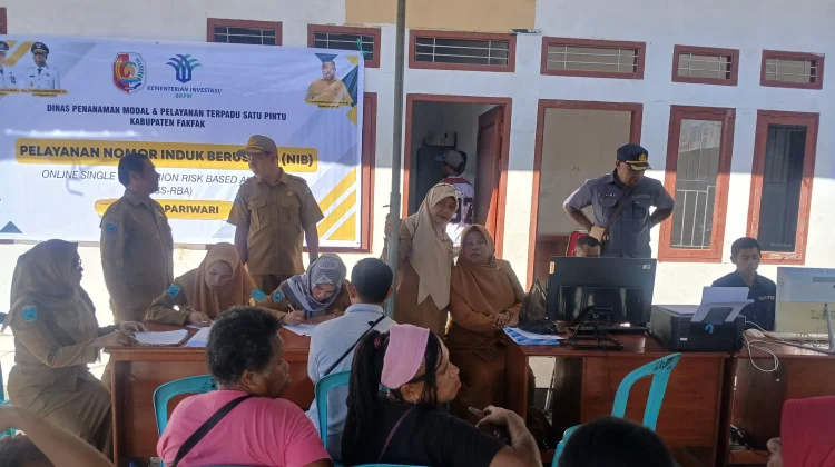 Permudah Pelayanan Perizinan, DPMPTSP Fakfak Sasar Pasar dan Pelaku UMKM