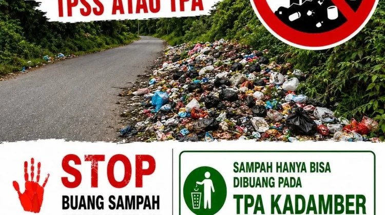 Dinas PUPR2KP Fakfak Tegaskan Larangan Buang Sampah Sepanjang Jalan