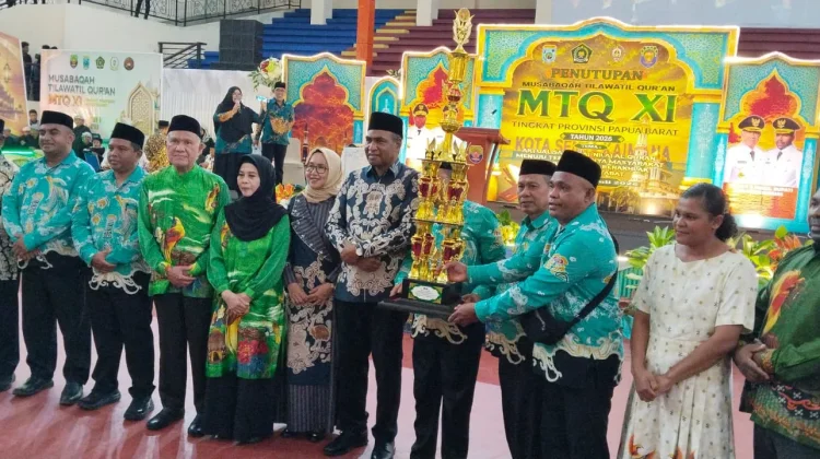 Sembilan Emas Antar Fakfak Menjadi Juara Umum MTQ Papua Barat Kesebelas