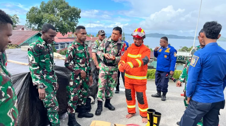 Dandim Fakfak Tekankan Kesiapsiagaan Personel Hadapi Kebakaran