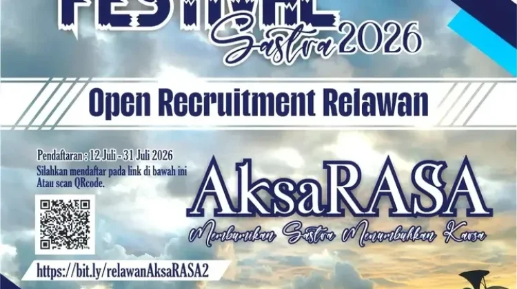 Kompostifa Cari Relawan Muda Dukung Festival Sastra 2026