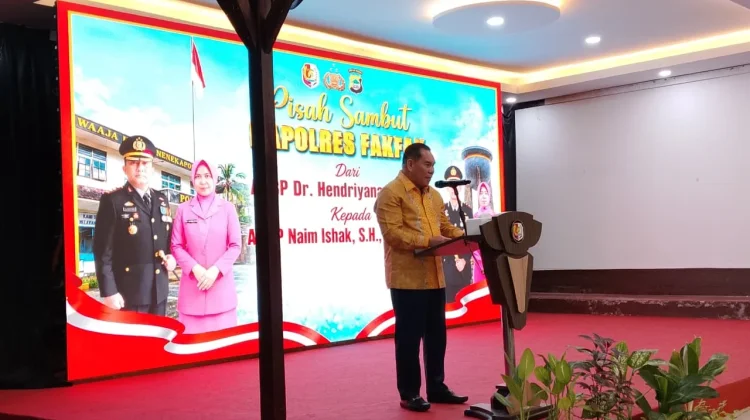 Bupati Fakfak Apresiasi Pengabdian AKBP Hendriyana Selama Bertugas