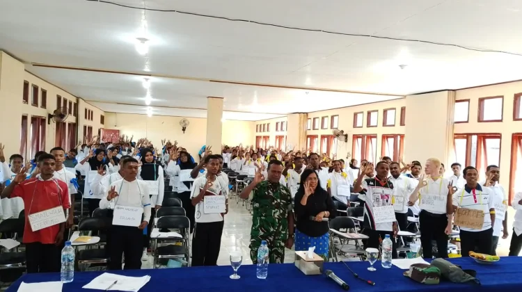 Pasi Ter Kodim Bekali Mahasiswa STKIP Nuuwar Semangat Bela Negara Kebangsaan