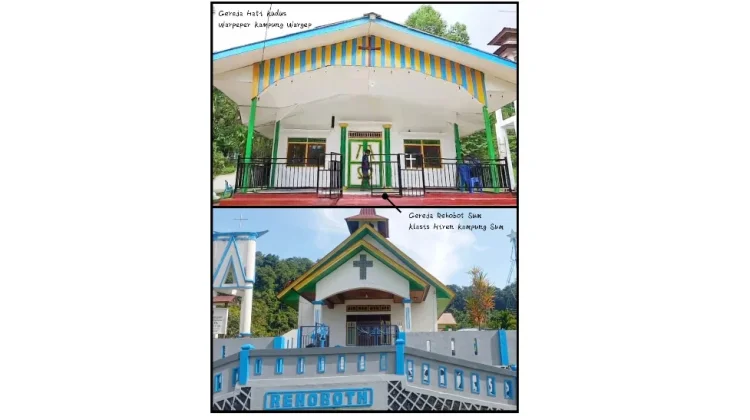 Kodim Fakfak Dorong Gotong Royong Melalui Rehabilitasi Gereja