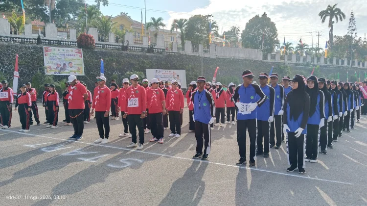 Sebanyak 75 Peserta Meriahkan Lomba Gerak Jalan Indah Tingkat SMA Umum/ OPD
