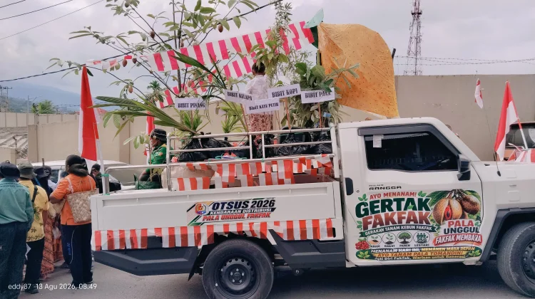 Karnaval HUT RI, Dinas Perkebunan Promosikan Komoditas Unggulan Pala