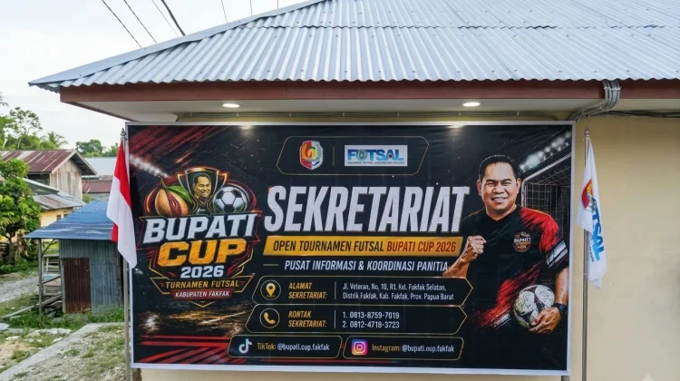 Sekretariat Bupati Cup 2026 Buka Akses Informasi bagi Klub Futsal di Fakfak