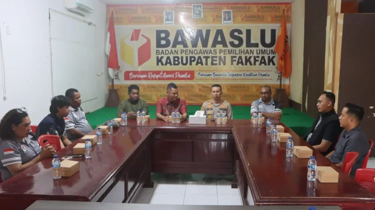 Jelang Tahapan Pemilu, Kapolres Fakfak dan Bawaslu Bangun Sinergi Kawal Demokrasi