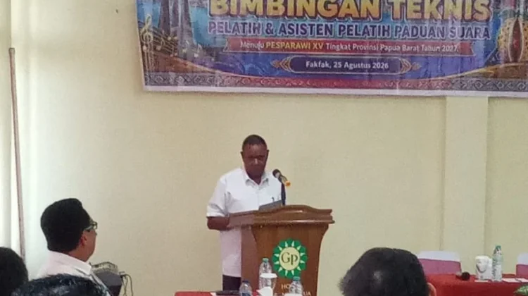 Staf Khusus Bupati Buka Bimtek Pelaksanaan Pesparawi Kabupaten Fakfak