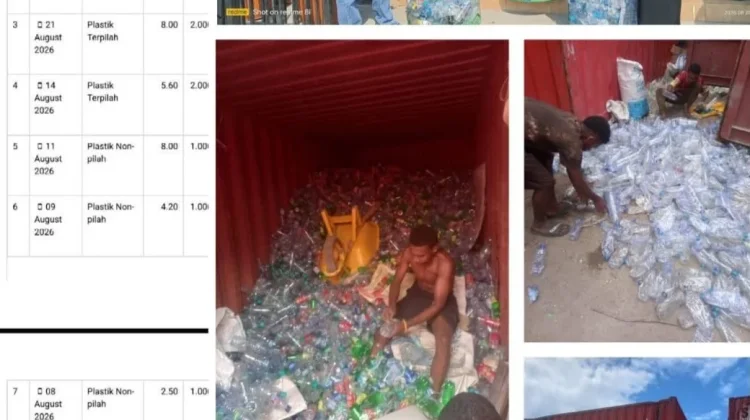 Pelindo Fakfak Kumpulkan 343,70 Kg Sampah Botol Plastik