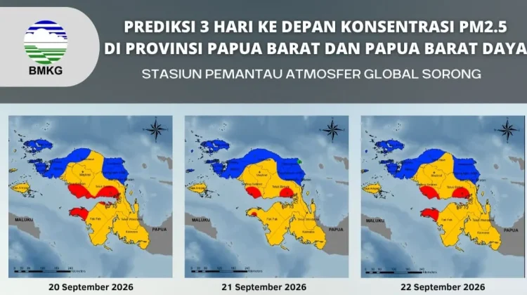 Kulitas Udara Diprediksi Sangat Tidak Sehat, Fakfak Masuk Zona Merah