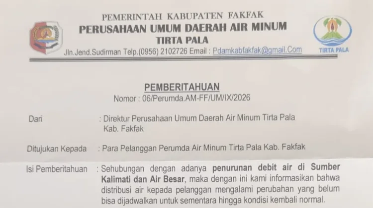 Debit Air Menurun, Perumda Tirta Pala Buka Kran Umum, Ini Lokasinya