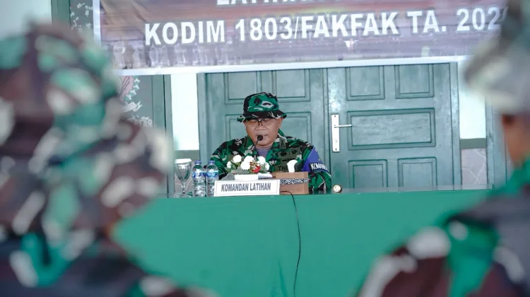 Hadapi Ancaman Karhutla, Korem 182/JO Gelar Latposko di Fakfak
