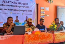 KKG Mbayom Jaya Latih Guru Isi PMM-SKP Mandiri