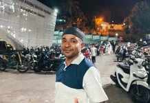 Pengamanan Tarawih Masjid Agung Baitul Makmur Terkendali