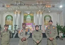 Ibadah Kamis Putih Santo Yosep Fakfak Berjalan Aman