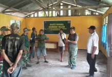 Babinsa Dukung Persiapan Peringatan 132 Misi Katolik