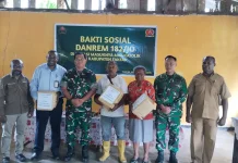 Korem 182/JO Gelar Baksos Sambut 132-Tahun Misi Katolik