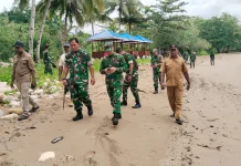 Dandim 1803/Fakfak Dampingi Danrem Tinjau Persiapan Perayaan Misi Katolik