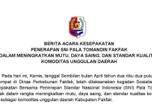 Petani dan Pedagang Sepakati  Standar Harga Pala Fakfak
