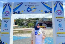 Perisba Fakfak Ikut Meriahkan Fun Walk HUT ke-60 Bank Papua