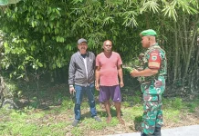 Babinsa Fakfak Tinjau Lokasi Koperasi Kampung Purwasak