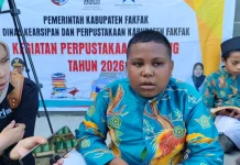 Siswa MTs Negeri Fakfak Sambut Positif Program Perpustakaan Keliling