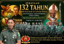 Kodim 1803/Fakfak Kerahkan 15 Personel Amankan Ibadah 132 Tahun Misi Katolik Papua