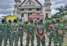 Kodim Fakfak Amankan Perayaan Misi Katolik Tanah Papua