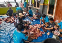 LDII Kabupaten Fakfak Sukses Laksanakan Penyembelihan Sepuluh Hewan Kurban