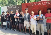 Mural Bendera Dunia Warnai Terminal Lama Thumburuni Fakfak