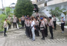 Polres Fakfak Kawal Pengamanan Aksi Aspirasi Marga Tunggin Yanggera, di DPRK