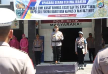 Kapolres Fakfak Pimpin Sertijab Pejabat Utama dan Kapolsek Jajaran