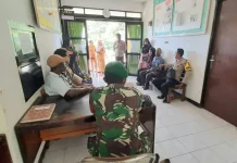 Babinsa dan Bhabinkamtibmas Mediasi Kesalahpahaman Warga Danaweria, Situasi Kem