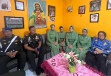 Menjelang HUT ke-80 Pomad, Subdenpom Fakfak Sambangi Keluarga Purnawirawan