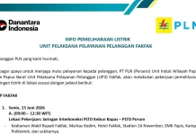 PLN Fakfak Jadwalkan Pemeliharaan Jaringan Listrik di Sejumlah Wilayah