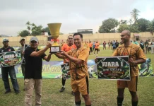 Kodim FC Raih Gelar Juara Turnamen Mini Soccer Fakfak Membara
