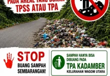 Dinas PUPR2KP Fakfak Tegaskan Larangan Buang Sampah Sepanjang Jalan