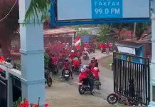 Pendukung Portugal Fakfak Gelar Konvoi Tertib usai Nobar Piala Dunia 2026