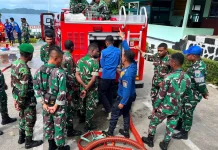 Kodim Fakfak Tingkatkan Kemampuan Pengoperasian Mobil Damkar