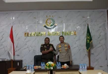 Kapolres Fakfak Perkuat Sinergitas, Silaturahmi ke Kejaksaan Negeri Fakfak