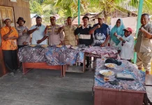Polsek Karas dan Distrik Gencarkan Edukasi Karhutla jelang HUT RI