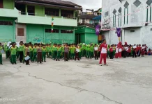 SD Yapis Fakfak Gelar Festival Tradisional Sambut HUT Kemerdekaan RI