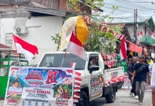 Pala Tomandin Jadi Pesan Utama Disbun Fakfak di Karnaval