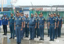 KSOP Fakfak Ikuti Pelarungan Bunga Peringatan HUT Kemerdekaan