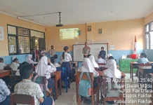 Satlantas Polres Fakfak Edukasi PKS dan Tertib Lalu Lintas di SMP Negeri 1
