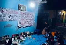 Rumah Baca Siboban Irak Igaimanawas Buka Lapak Baca dan Diskusi di Kampung Tomar