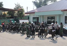Dandim Fakfak Pimpin Pemeriksaan Kendaraan Dinas Personel